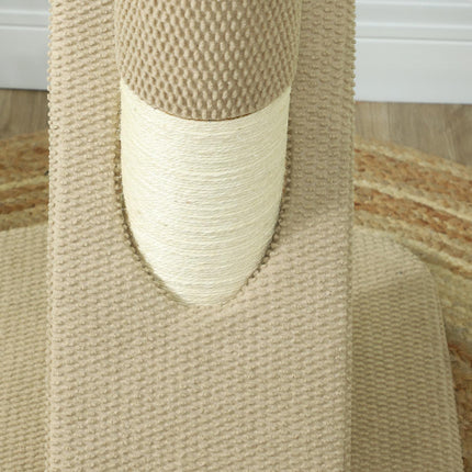 Sisal cat scratching post with play ball, indoors, 84cm