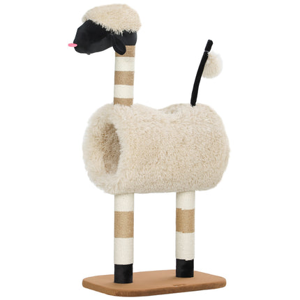 Cat tree with scratching post, tunnel, for cats up to 5 kg