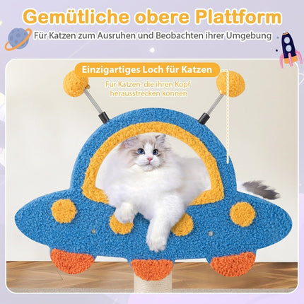 Scratching post with UFO platform & sisal scratching posts Cat scratching post Cat tree climbing tree