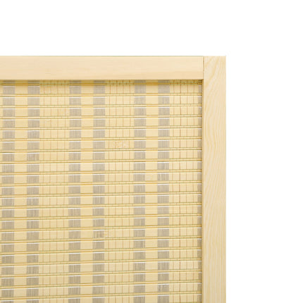 Bamboo room divider, foldable privacy screen, natural 180x180 cm