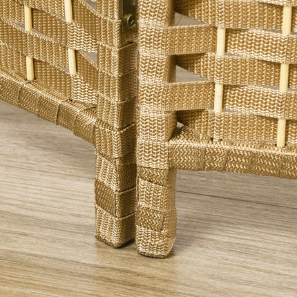Bamboo Room Divider 6 Panel Natural Folding Privacy Screen