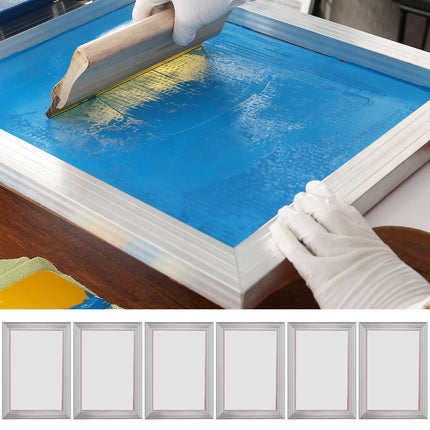 Screen Printing Frames, 10x14 in, 156 Mesh, 6 Pack