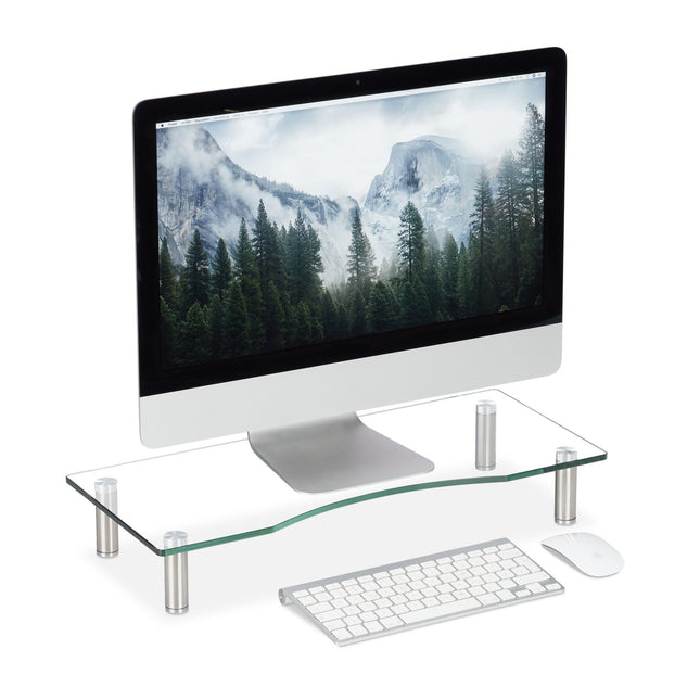 Screen stand in glass