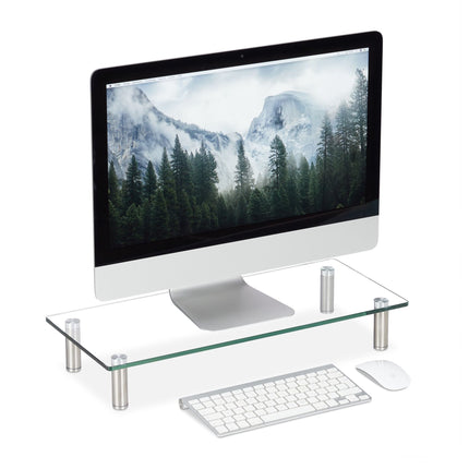 Screen stand in glass