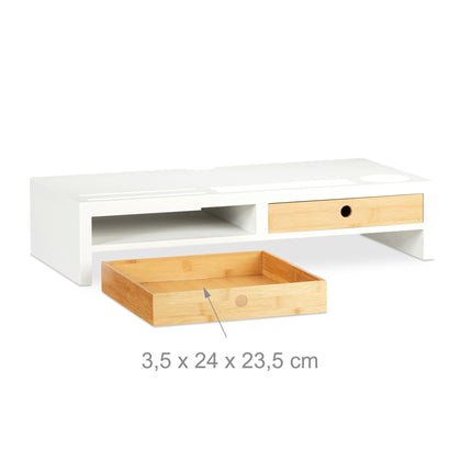 Screen stand with storage