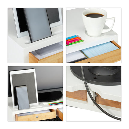 Screen stand with storage