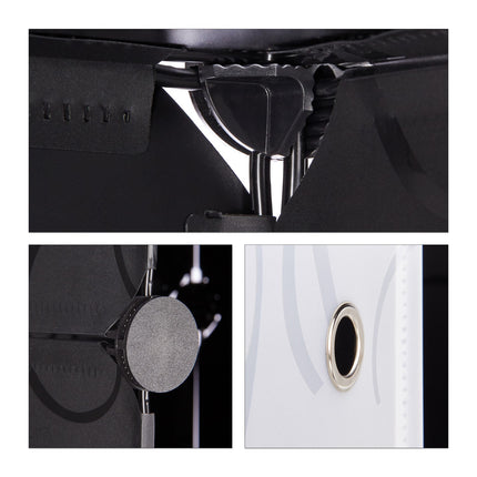Screwless plastic shelf with 16 compartments