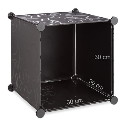 Screwless plastic shelf with 16 compartments