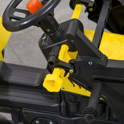 Ride-on excavator with shovel for children, 114x41x54 cm