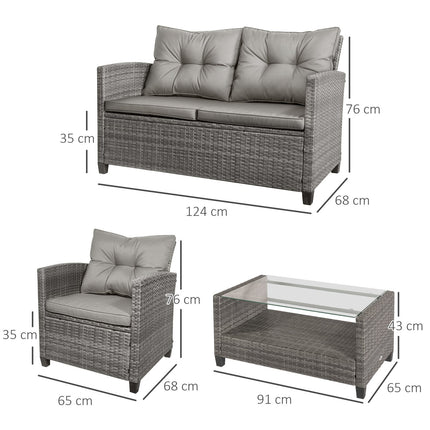 Luxurious gray metal sofa set - complete seating solution