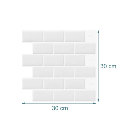 Self-Adhesive 3D Wall Tiles, 30x30 cm, Easy Install