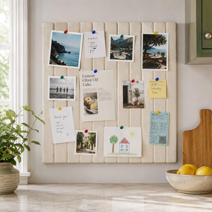 Self-Adhesive Felt Pinboard, Beige, 60 x 40 cm