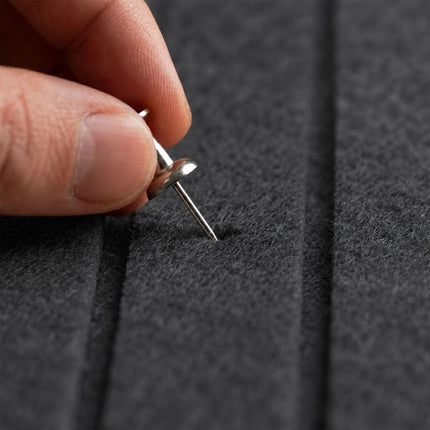 Self-Adhesive Felt Pinboard, Dark Gray, 120 x 90 cm