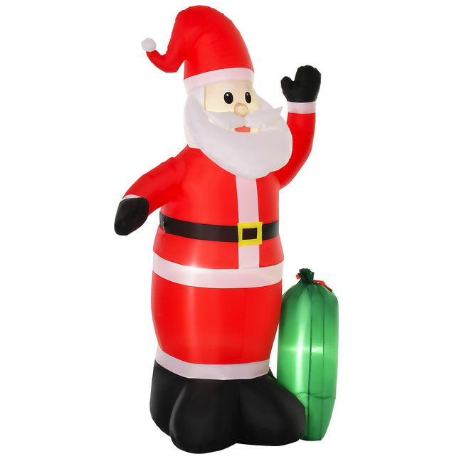 Inflatable Santa Claus decoration With LED light, 148x85x240 cm