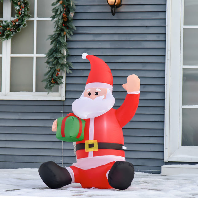 Inflatable Santa Christmas decoration with LED lights