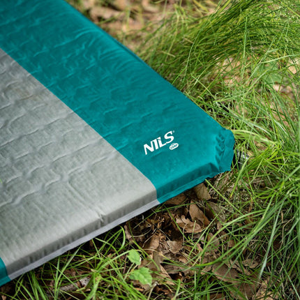 Self-Inflating Camping Mat, Turquoise-Grey