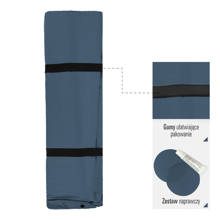Self-Inflating Double Mat with Cushion, Anthracite