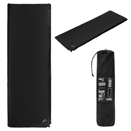 Self-Inflating Sleeping Mat 188x65x5 cm, Black