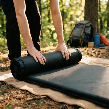 Self-Inflating Sleeping Mat 188x65x5 cm, Black