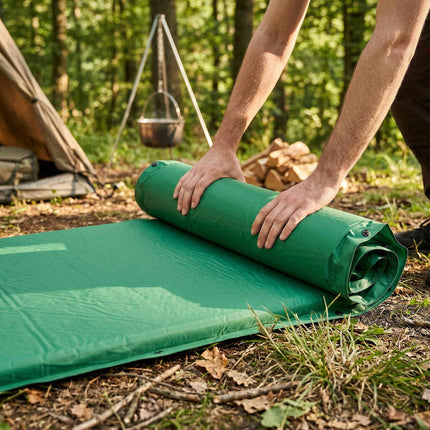 Self-Inflating Sleeping Mat, 188x65x5 cm, Green