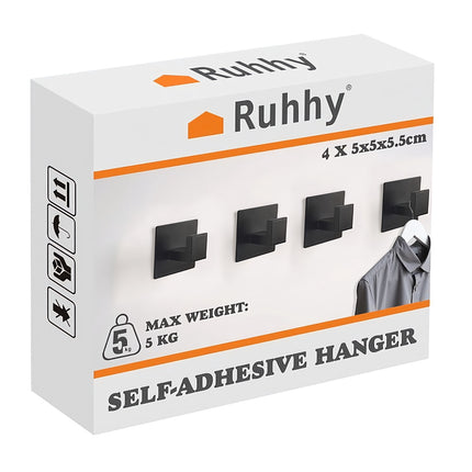 Self-adhesive hanger - set of 4 Ruhhy 24649