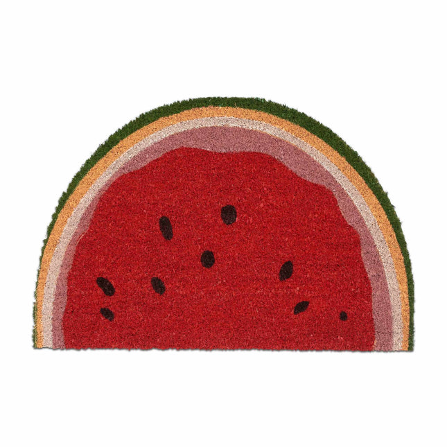 Semi-round doormat watermelon