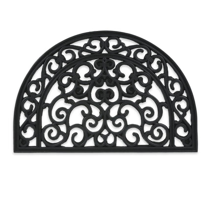 Semi-round rubber doormat