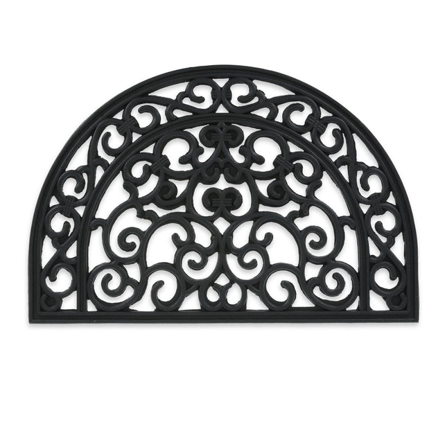 Semi-round rubber doormat