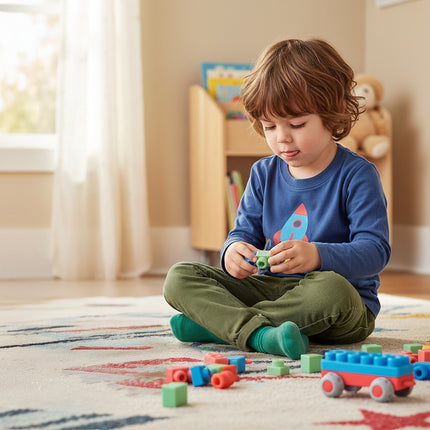 Sensory Rubber Blocks for Kids, 30-Piece Set