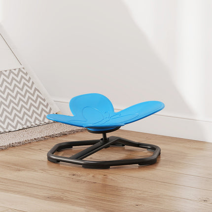 Sensory Spinning Chair for Kids, Butterfly Shape, Blue