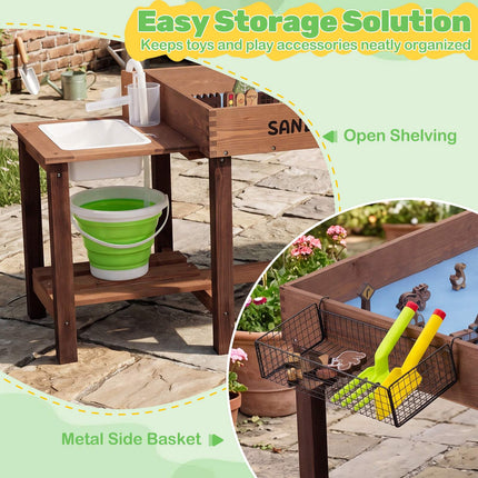 Sensory Table with Water Pump, Sink & 33 Sand Toys