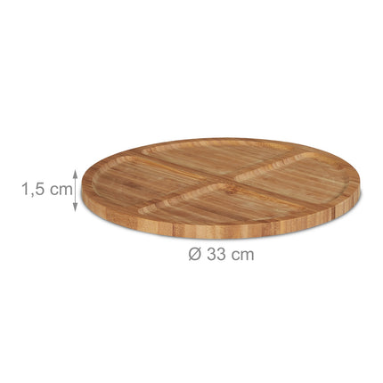 Serving platter in bamboo