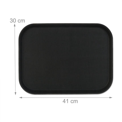 Serving tray 6-pack black
