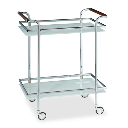 Serving trolley frosted glass