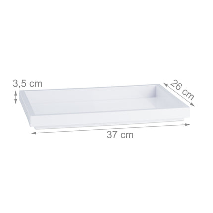 Serving trolley with 3 removable trays