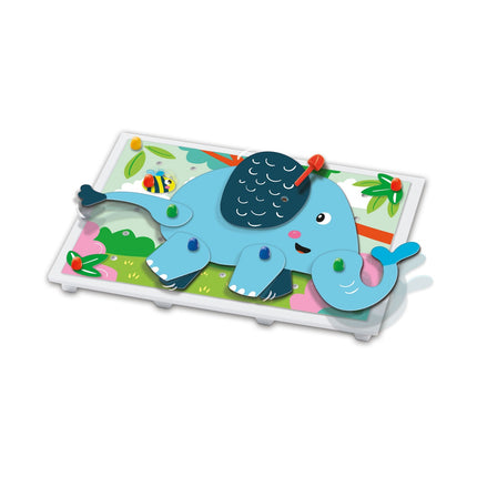 Ses Mosaic Peg Board Animal Puzzles