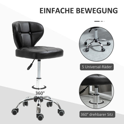 Set of 2 dark gray swivel wheelchairs, adjustable height