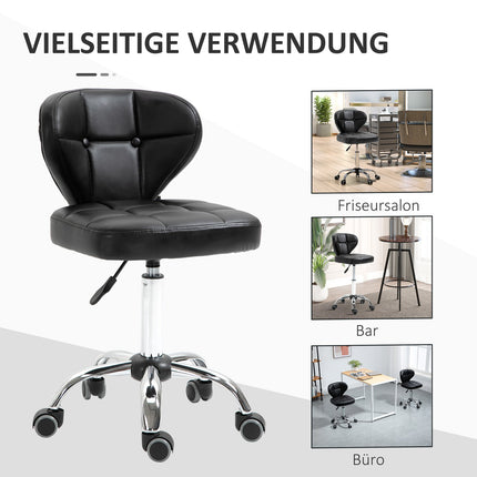 Set of 2 dark gray swivel wheelchairs, adjustable height