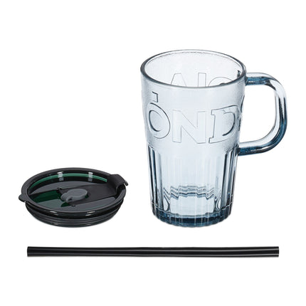 Set of 10 drinking glasses with handles