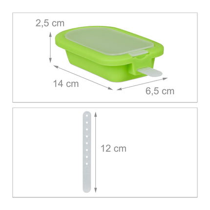Set of 10 silicone ice molds