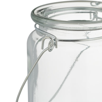 Set of 12 Glass Candle Lanterns with Handles