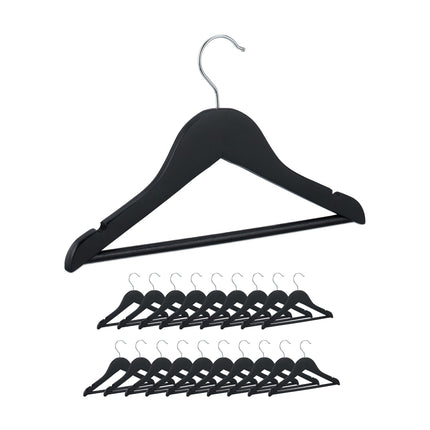 Set of 20 wooden clothes hangers for children