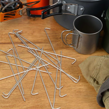 Set of 25 tent pegs