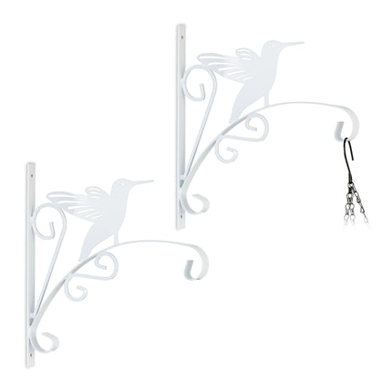 Set of 2 Hanging Basket Brackets Bird