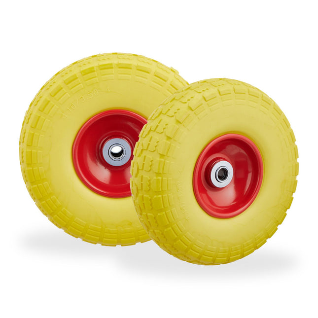 Set of 2 PU Wheelbarrow Tyres