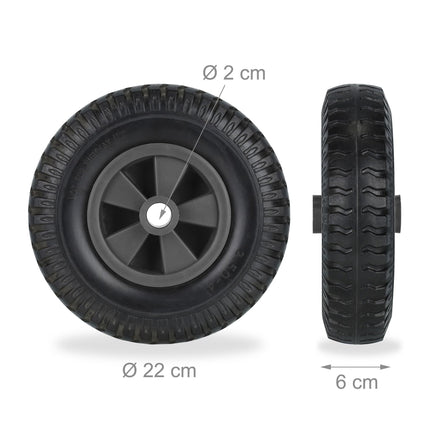 Set of 2 Wheelbarrow Wheels 2.50-4