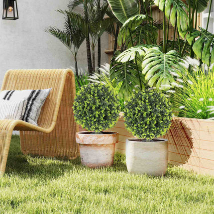 Artificial boxwood balls, 40cm, realistic plastic decor