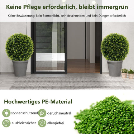 Set of 2 boxwood balls 52 cm boxwood ball cedar UV-resistant topiary artificial plant green