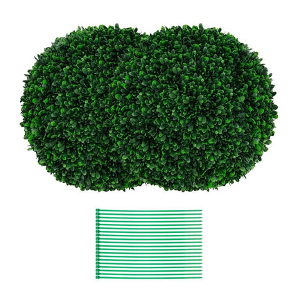 Set of 2 boxwood balls 52 cm boxwood balls UV-resistant topiary artificial plant dark green