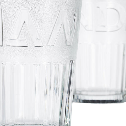 Set of 2 drinking glasses with handles